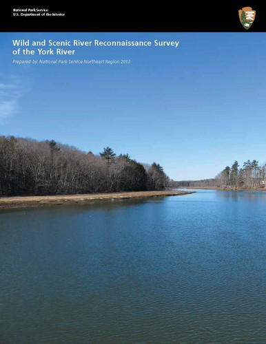 Cover of Wild and Scenic River Reconnaissance Survey of the York River, prepared by the National Park Service, 2013