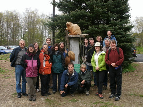 Group shot with the Great Bay NERR beaver