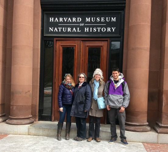 Kate, Linda, Suzanne, and Kyle on their March 2015 field trip.