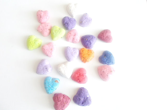 Colorful heart snack