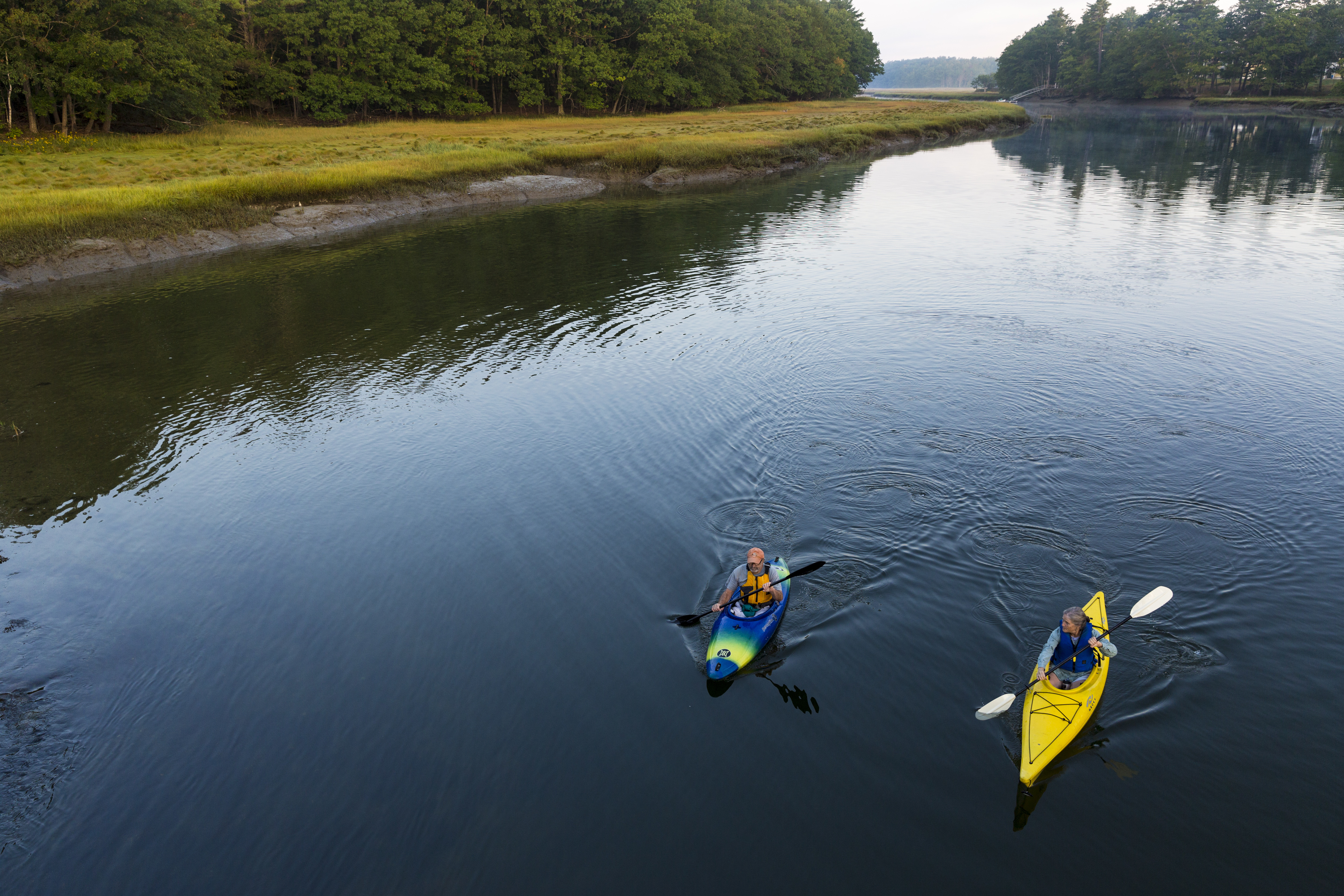 Kayaking the York River. Photo: Jerry Monkman.