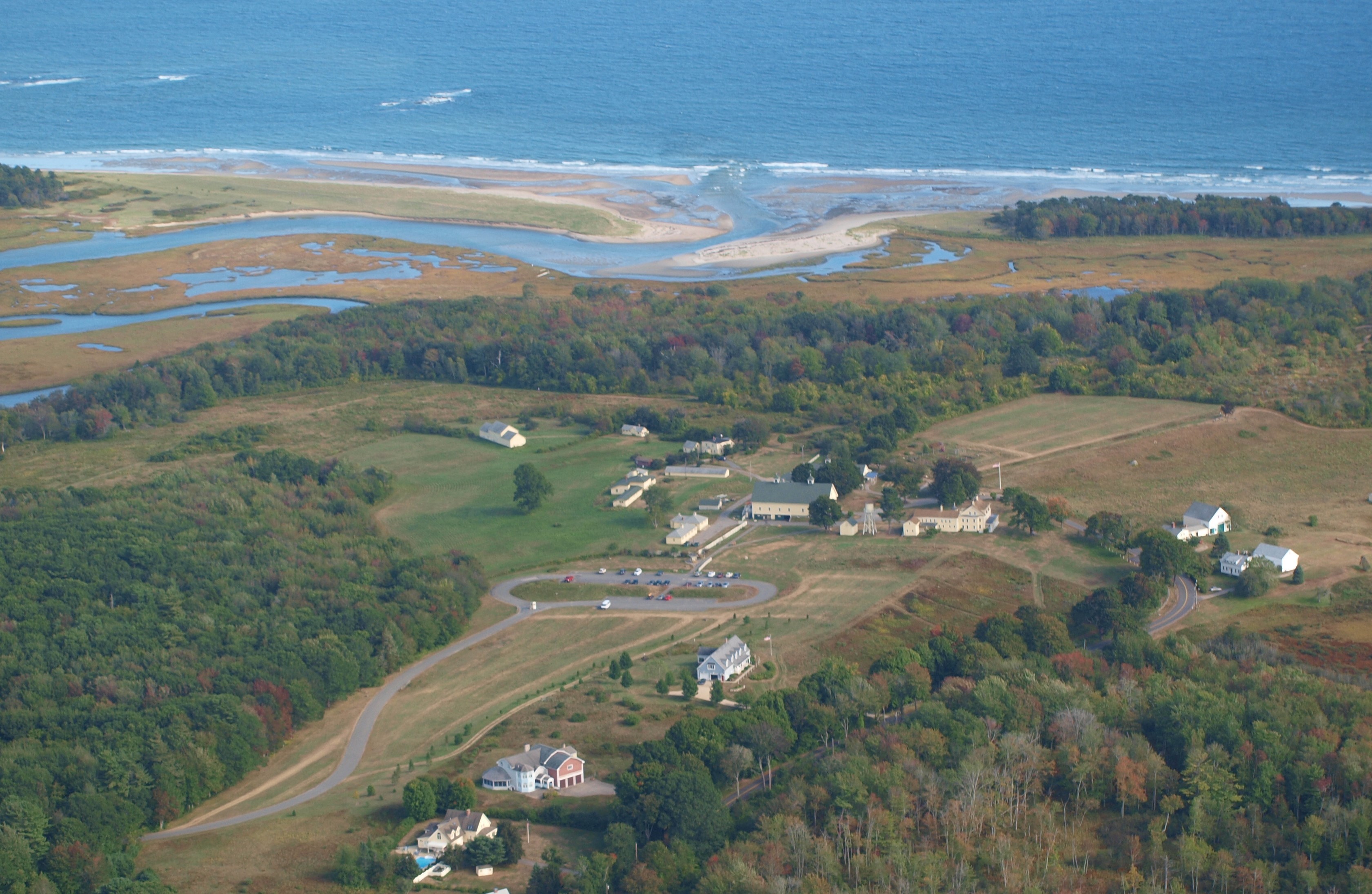 WR campus estuary aerial