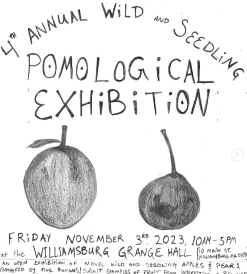 Flyer for 4th annual Wild and Seedling Pomological Exhibition