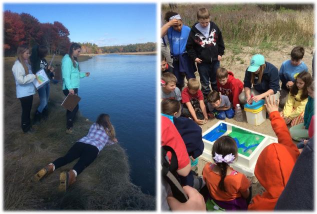 Students explore water quality in the marsh and learn about watersheds on the beach