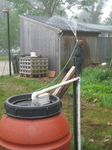 rain barrel system test