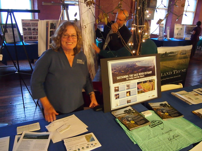 Dr. Christine Feurt promoting the Saco River Estuary Project