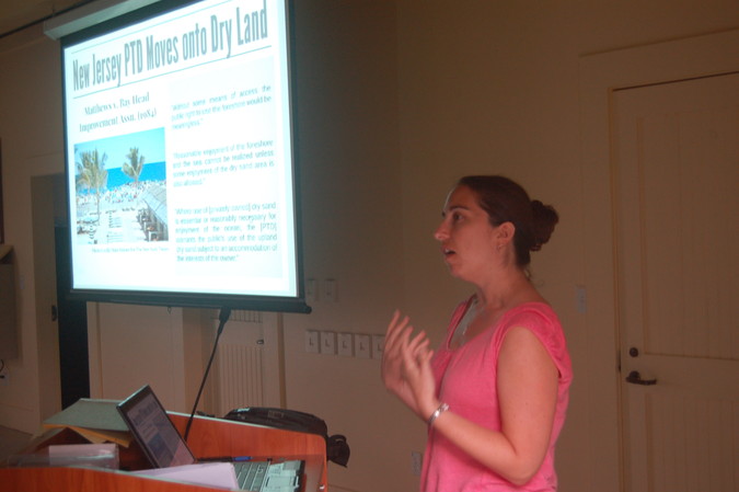 Stephanie Showalter Otts describes beach access laws in other states