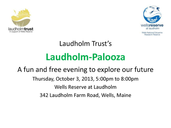 Title slide for Laudholm-palooza