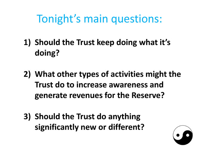 Tonight's main questions