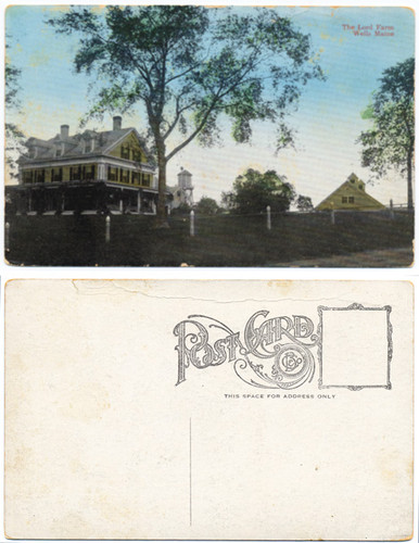 Antique postcard showing The Lord Farm