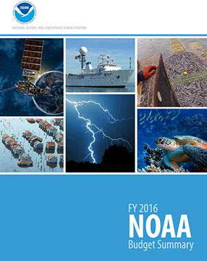 Cover from NOAA's FY 2016 Budget Summary