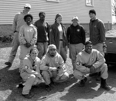 NCCC AmeriCorps team at the Wells Reserve for March and April 2015